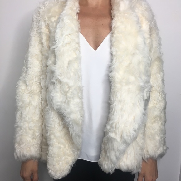 SOLD Lamb Coat with Big Collar - Picture 3 of 3